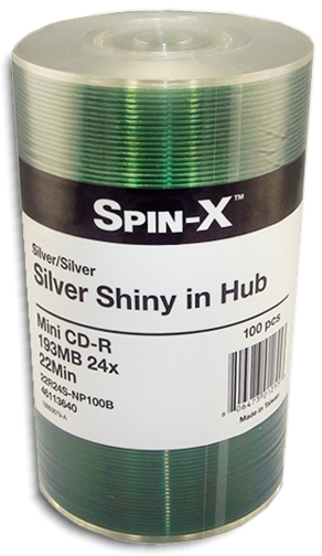 24X 3 INCH MINI Silver/Silver CD Rs & VINYL SLEEVES by Spin X